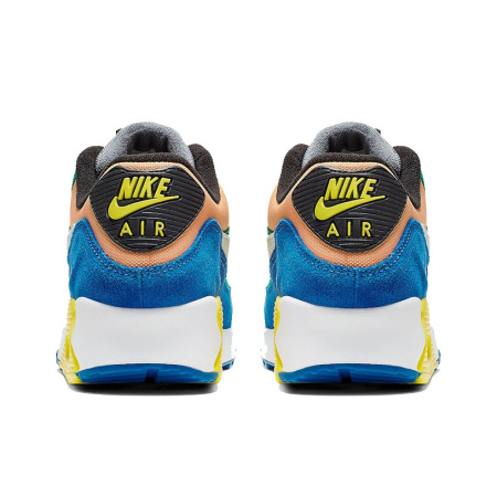 Nike Air Max 90 Vintage Low Top Air Cushion Повседневные Беговые Кроссовки Унисекс Розовый Зеленый Синий