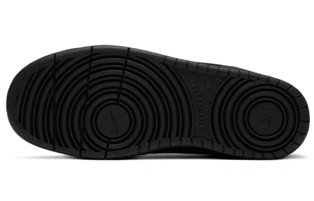 Nike Court Borough Low 2 SE Синтетическая кожа Амортизация Низкий верх Детские Скейтбординг Черный Оранжевый