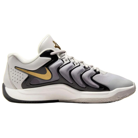 Nike KD 17 Противоскользящие устойчивые к истиранию низкие баскетбольные кроссовки унисекс черный серый
