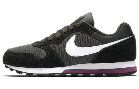 Nike MD Runner 2 Удобные Низкие Повседневные Беговые Кроссовки Женские Черные