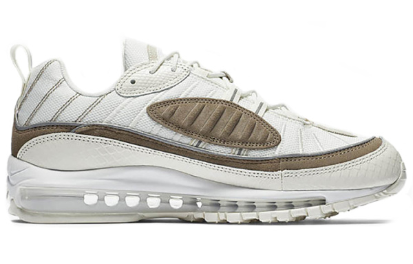 Nike Air Max 98 Комфортные Легкие Низкие Беговые Кроссовки Мужские Белые