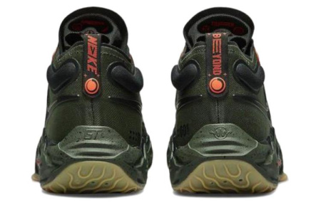 Nike Air Zoom g.T. RUN EP Удобный Круглый Палец MID Топ Баскетбольные кроссовки Мужские Армейский зеленый