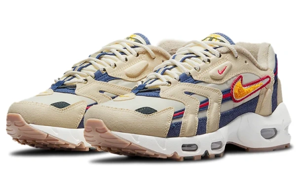 Nike Air Max 96 Low Топ Амортизирующая Обувь для Беговых Тренировок Унисекс Экрю