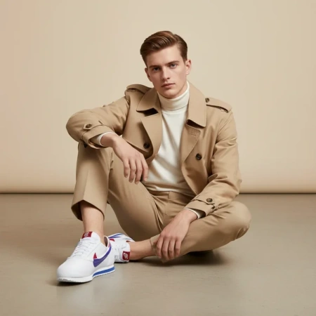 CLOT X Nike Cortez Low Топ Повседневные Городские Кроссовки для Коммутирования и Беговых Кроссовки Унисекс