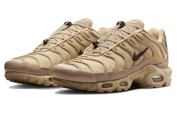 Nike Air Max Plus Устойчивая к истиранию Низкая Повседневная Обувь Мужская Желтая Черная