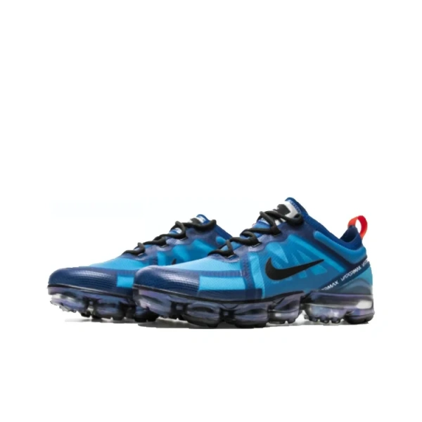 Nike VaporMax 2019 Спортивная амортизация Низкие кроссовки для бега Мужские Синие Звездное небо