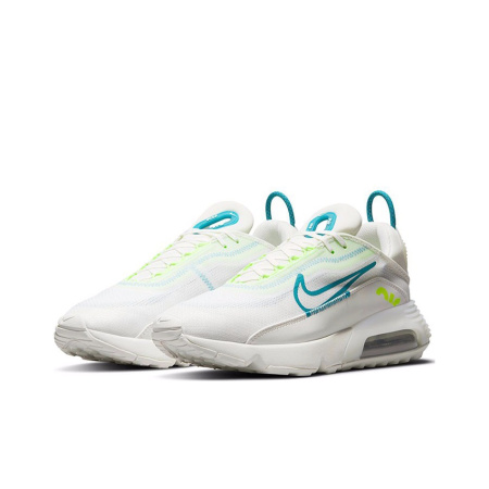 Nike Air Max 2090 Винтаж Ткань Низкие Кроссовки для Бега Мужские Белые Синие Зеленые