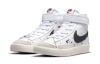 Nike Blazer 77 BB Противоскользящий Легкий Поддерживающий MID Топ Детские Скейтбординг Белый Черный