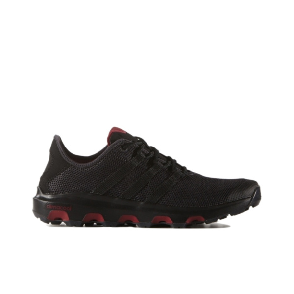 Adidas Climacool Сетка Противоскользящие Устойчивые к истиранию Низкие Беговые кроссовки Унисекс Черные Красные