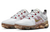 Nike VaporMax 2019 Низкие кеды с воздушной подушкой для бега Унисекс Белый Золото Красный Пэчворк