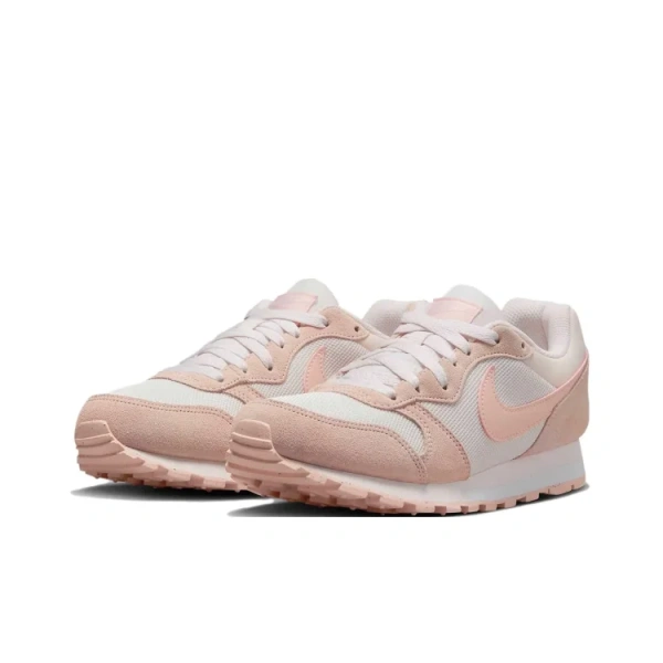 Nike MD Runner 2 Амортизация Устойчивость к истиранию Легкий Низкий Верх Беговые кроссовки Женские Серый Розовый