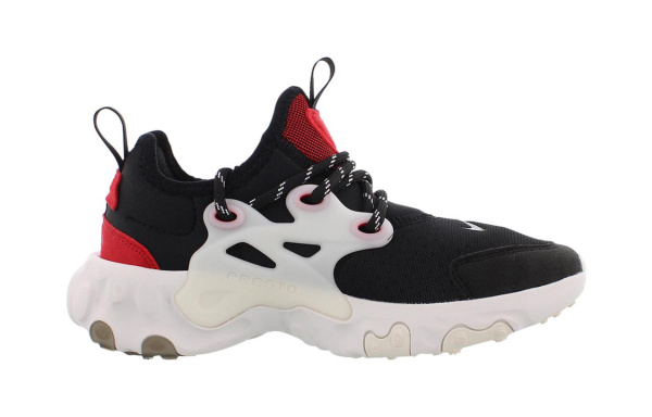 Nike React Presto Slip Resistant Abrasion Resistant Kids Lifestyle Shoes Черный Красный Дети Возраст 3-7 Лет
