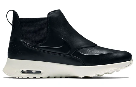 Nike Air Max THEA MID Топ Беговые кроссовки Женские Черные