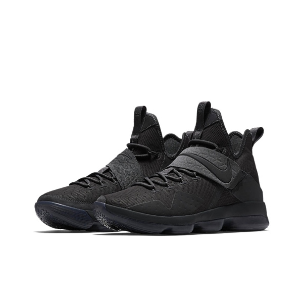 Nike Lebron 14 LMTD EP Non Slip Легкий MID Топ Баскетбольные кроссовки для игры Мужской Чисто черный