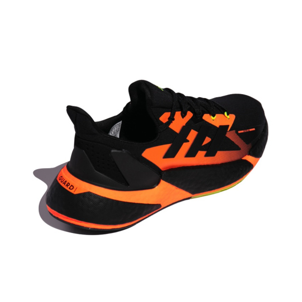 Adidas X9000l4 Ткань Противоскользящая Устойчивая к износу Низкие Кроссовки для бега Унисекс Черный Оранжевый