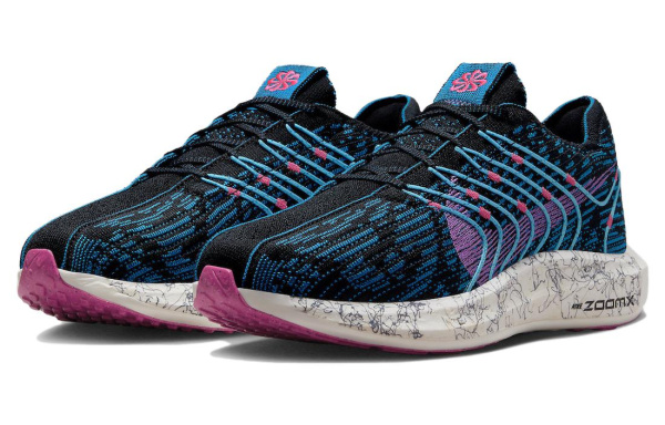 Nike Pegasus Turbo Next Nature Low Топ Тренировочные Беговые Кроссовки для Бега Мужские Черные Синие