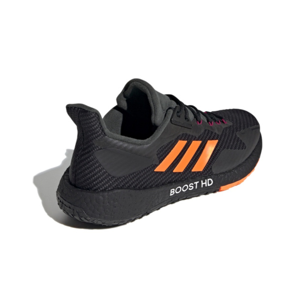Adidas PulseBOOST Ткань Дышащий Низкий Верх Повседневные Беговые Кроссовки Унисекс Черные