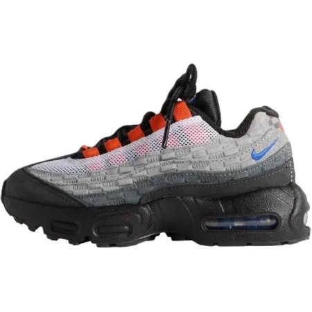 KITH X Nike Air Max 95 Low Топ Детские беговые кроссовки Черный Серый Детский Возраст 3-7 лет