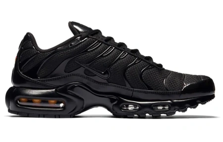 Nike Air Max Plus Vintage Амортизация Низкий Верх Повседневные Городские Беговые Кроссовки Мужские Черные