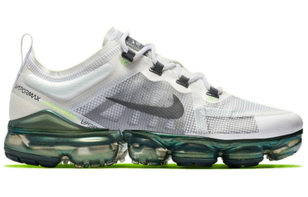 Nike VaporMax 2019 Low Повседневные беговые кроссовки Унисекс Серый Белый