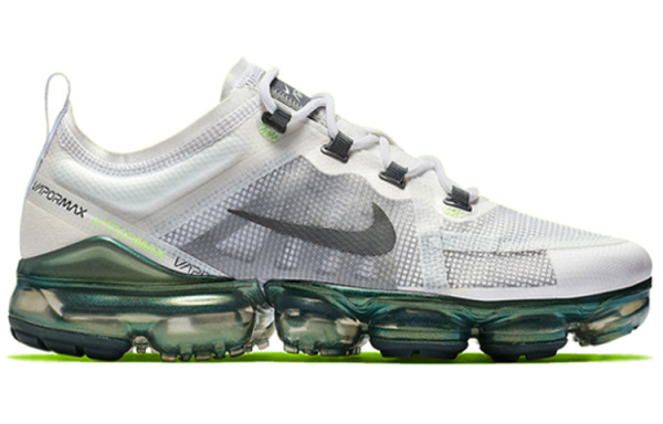 Nike VaporMax 2019 Low Повседневные беговые кроссовки Унисекс Серый Белый