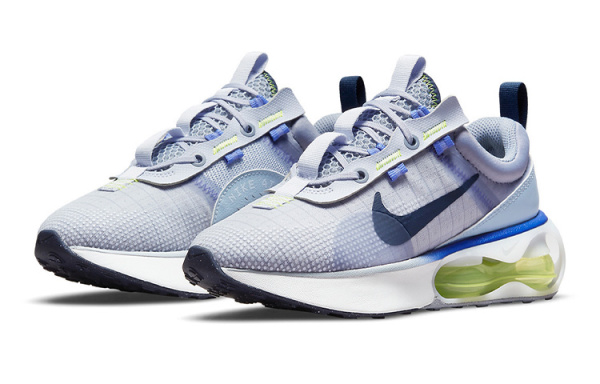 Nike Air Max 2021 Амортизация Износостойкие Низкие Кеды для Детей Лайфстайл Синий