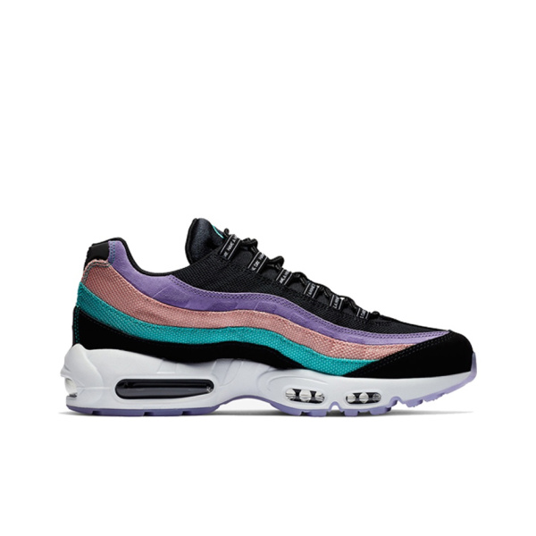 Nike Air Max 95 Сетка Легкий Низкий Топ Воздушная Подушка Повседневные Беговые Кроссовки Мужские Черные