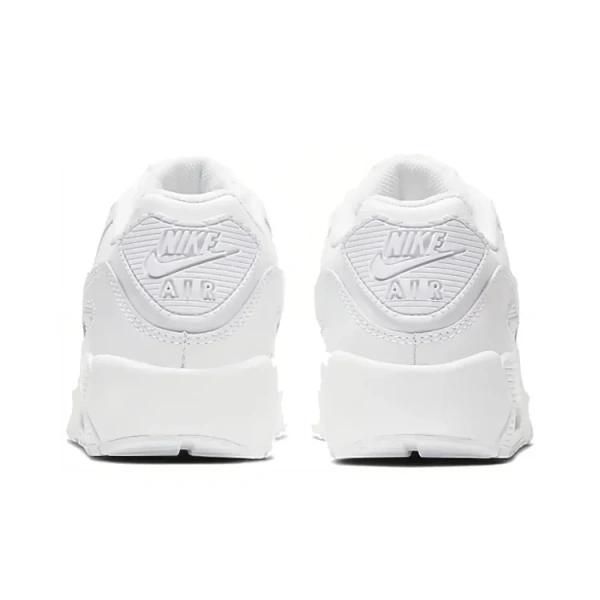 Nike Air Max 90 Кожа Покрытие Поддержка Легкий Низкий Топ Повседневные Беговые Кроссовки Женские Белые