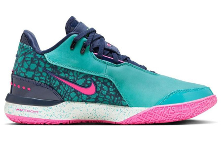 Nike LeBron NXXT Gen Ampd EP Low Топ Баскетбольные кроссовки Мужской Зеленый Розовый