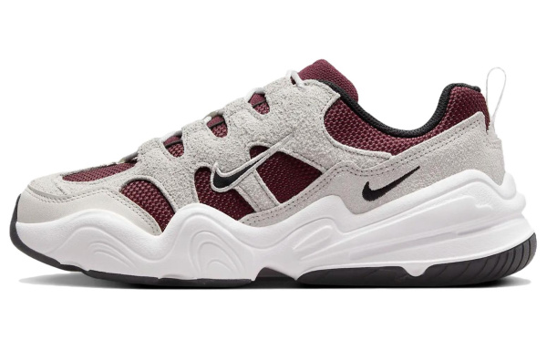 Nike Tech Hera Амортизация Износостойкий Низкий Топ Повседневная Обувь Женская Серый Красный