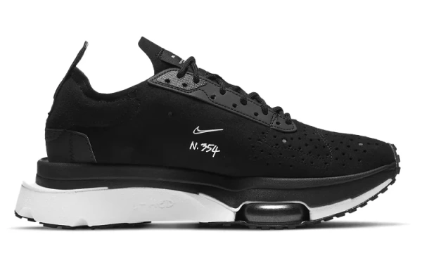 Nike Air Zoom Тип Ткань Амортизация Противоскользящий Низкий Топ Повседневная Обувь Женская Черный Белый