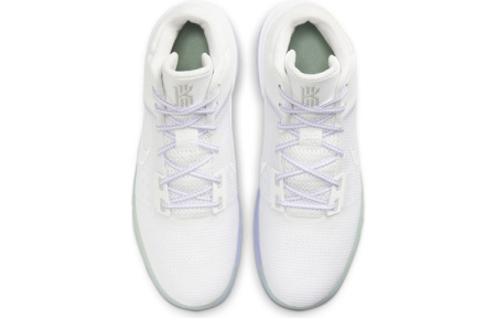 Nike Flytrap 4 EP MID Топ Баскетбольные кроссовки для игры Мужской Белый Фиолетовый Азиатская версия