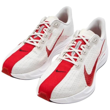 Nike Противоскользящие Износостойкие Низкие Повседневные Беговые Кроссовки Мужские Белые Красные