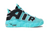 Nike Air More Uptempo Свет Аква Амортизация Поддержка MID Топ Винтажные баскетбольные кроссовки Синий Детские 3-7 лет