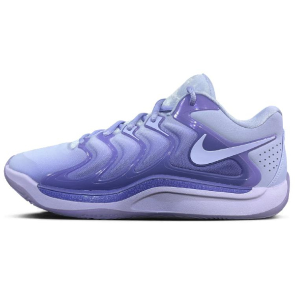 Nike KD 17 Противоскользящие устойчивые к истиранию низкие баскетбольные кроссовки мужские фиолетово-синие