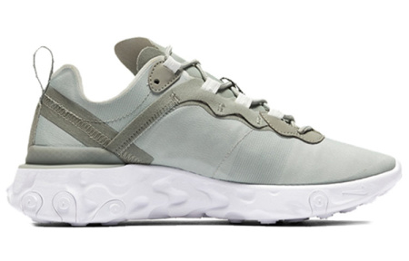Nike React Element 55 Амортизация Противоскользящие Низкие Беговые Кроссовки Женские Слюдяной Зеленый
