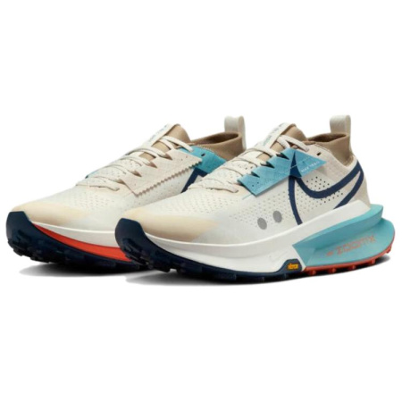 Nike Zegama Trail 2 Амортизация Противоскользящие Низкие Кроссовки для Трейла Беговые Кроссовки Унисекс Хаки