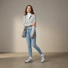 Nike SHOX Z Амортизация Отскок Повседневная обувь Женская Серебряная