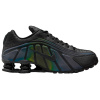 Nike Shox R4 Дышащие Беговые Кроссовки Мужские Черные Зеленые