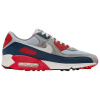 Nike Air Max 90 Износостойкий Дышащий Низкий Топ Повседневная Обувь Мужская Серый Синий Красный