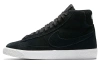 Nike Blazer Mid Топ Детский Скейтбординг Черный Замша Подростковый