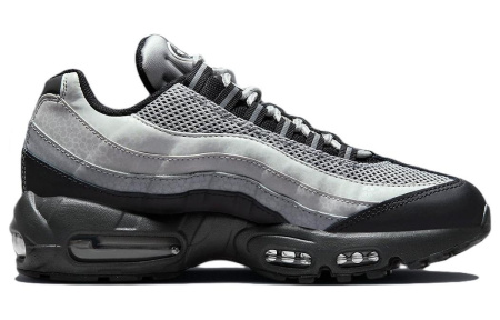 Nike Air Max 95 'Светоотражающий Safari' Сетка Низкие Повседневные Кроссовки Женские Серый Черный